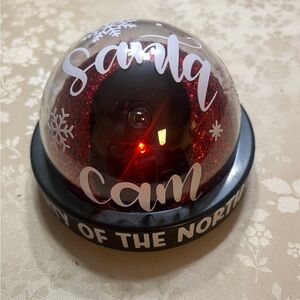 Santa Cam Holiday Decoration - Red and Black